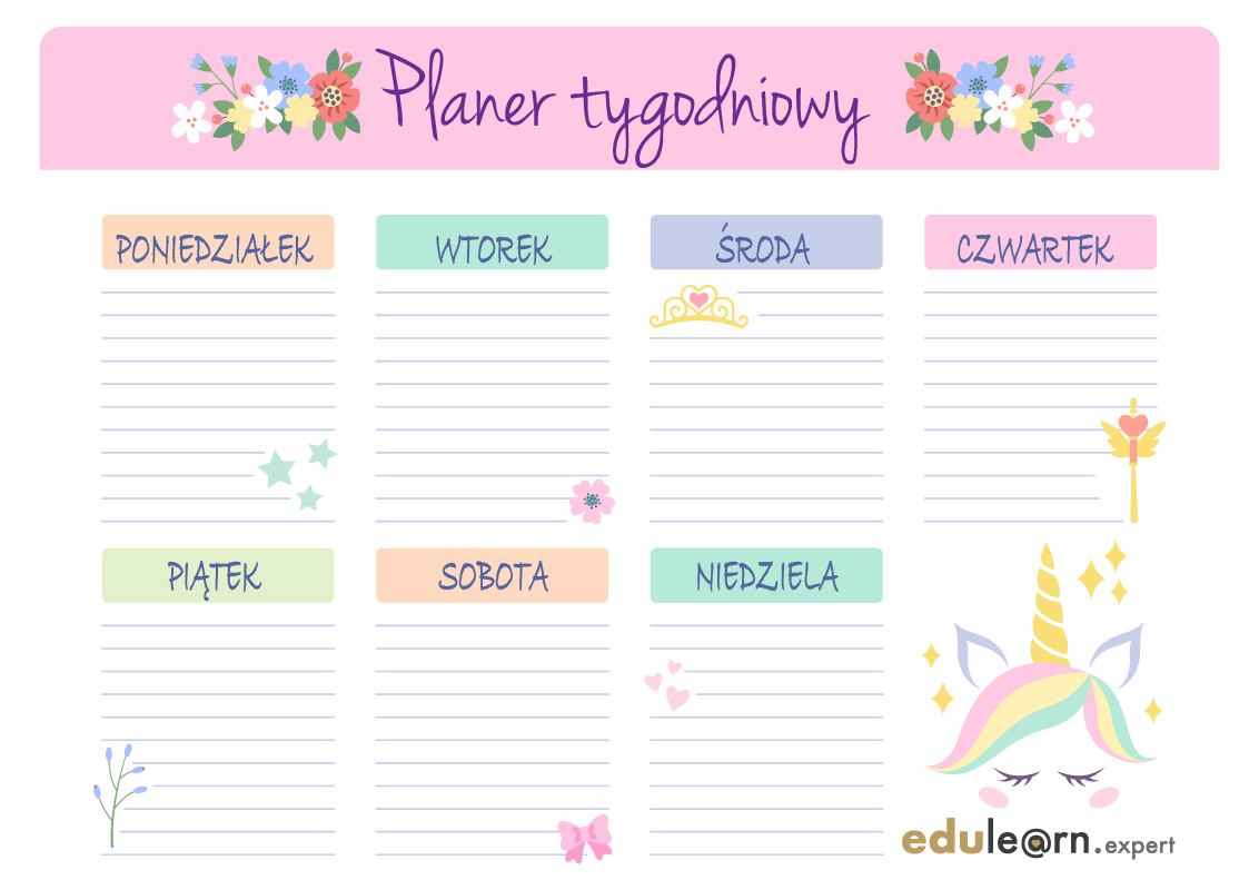 Planer Tygodniowy | edulearn.expert